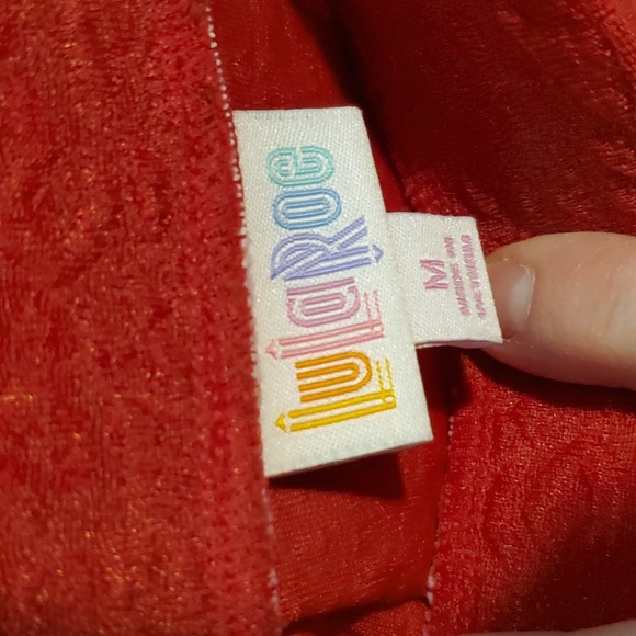 Lularoe Madison Skirt Red - Picture 5 of 6